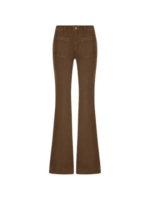 Seafarer patch-pocket flared jeans