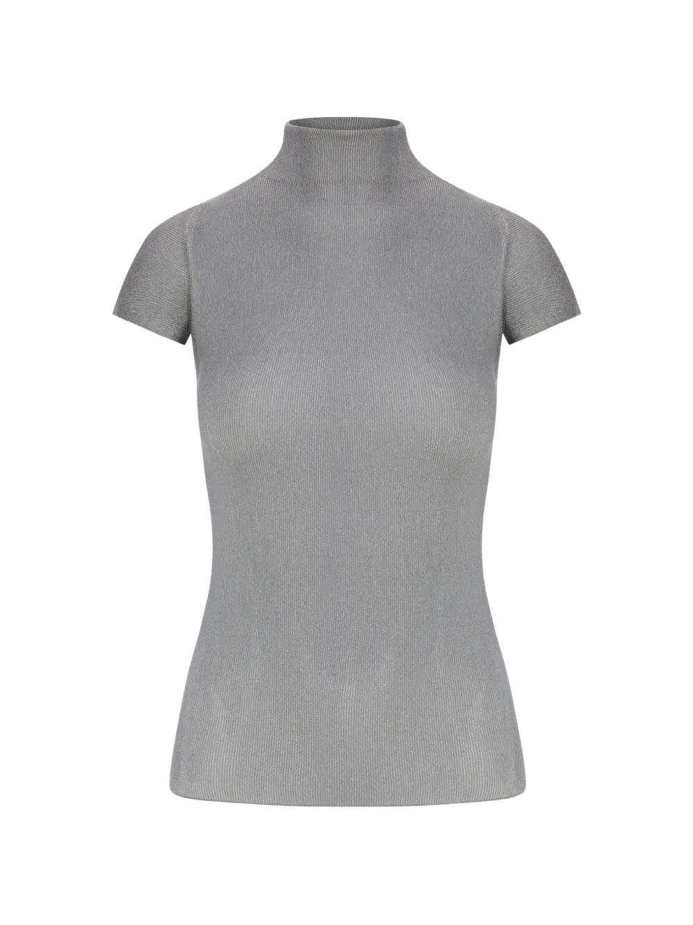 Giorgio Armani ribbed-knit high-neck sweater - Grigio