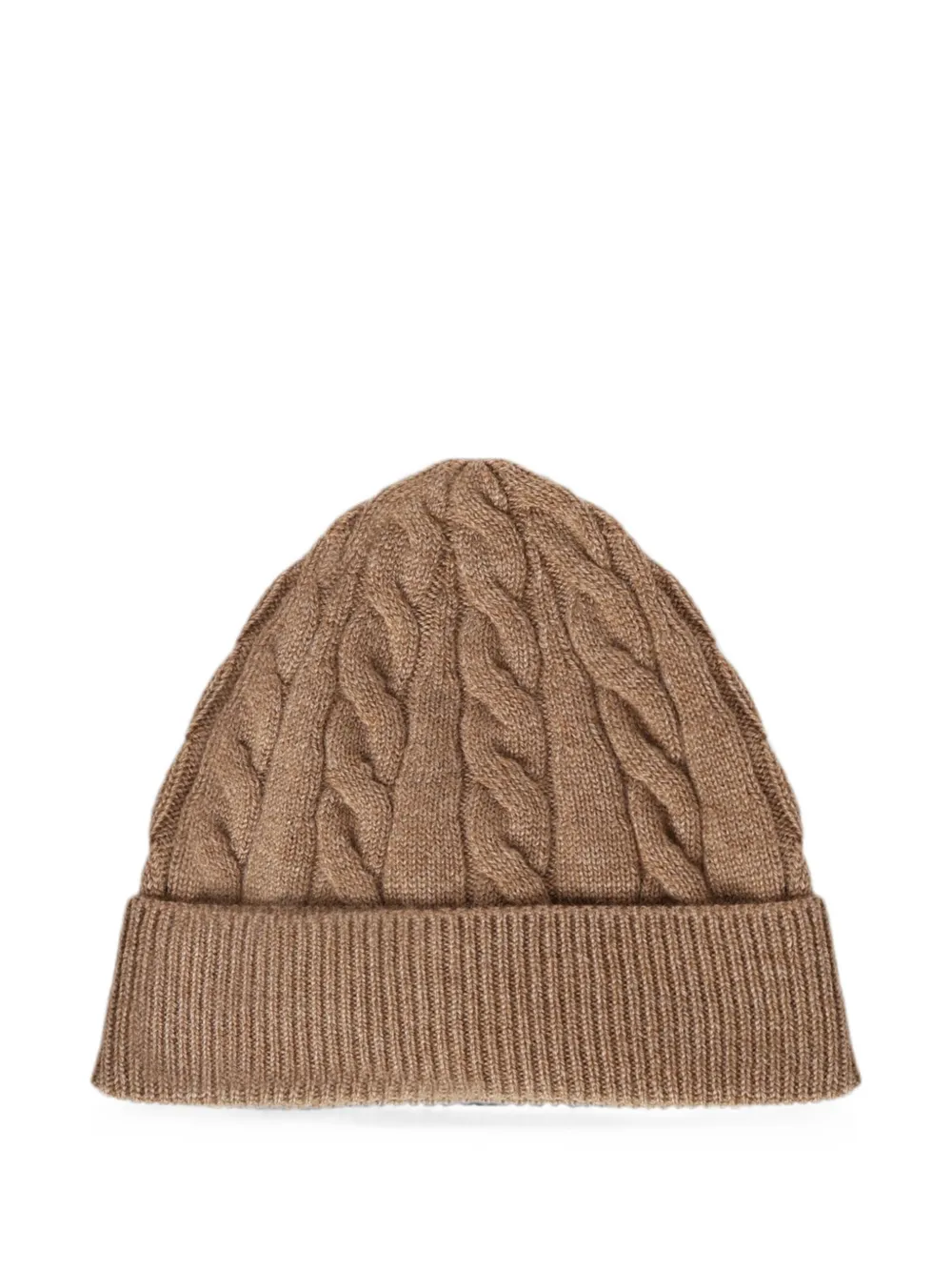 Loro Piana Cedar kabelgebreide muts Bruin
