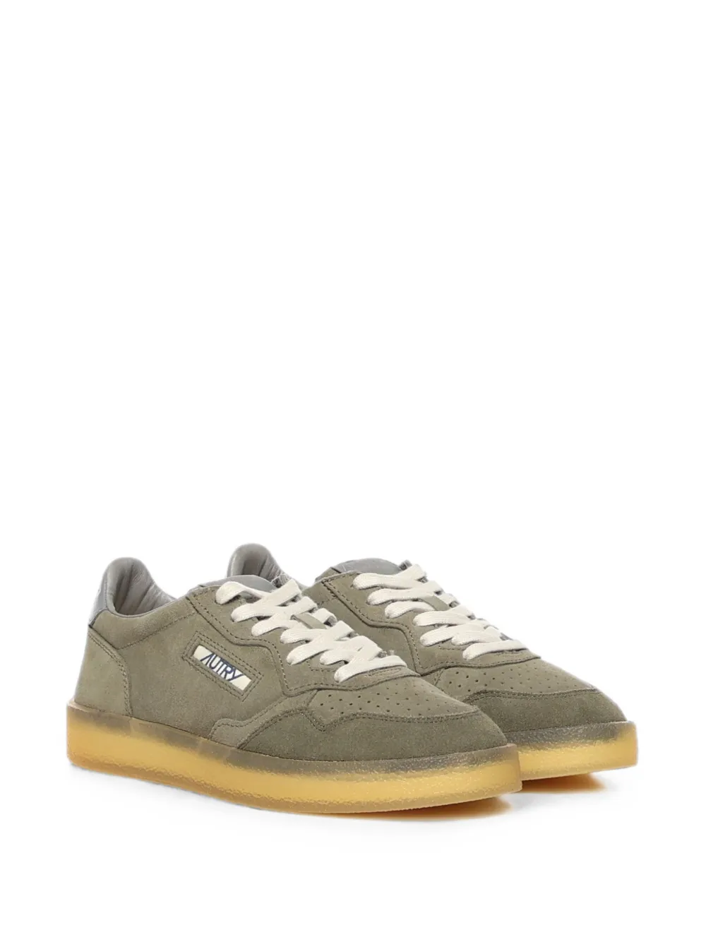 Autry Medalist suede perforated sneakers Groen