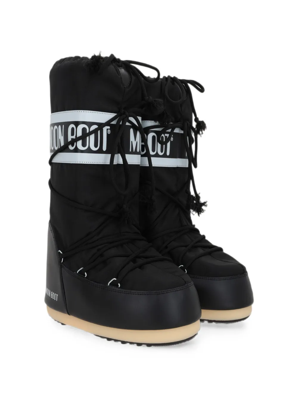 Moon Boot Icon black nylon boots Zwart