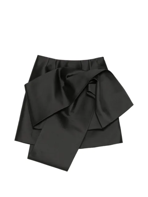 Dice Kayek bow-detail pleated skirt