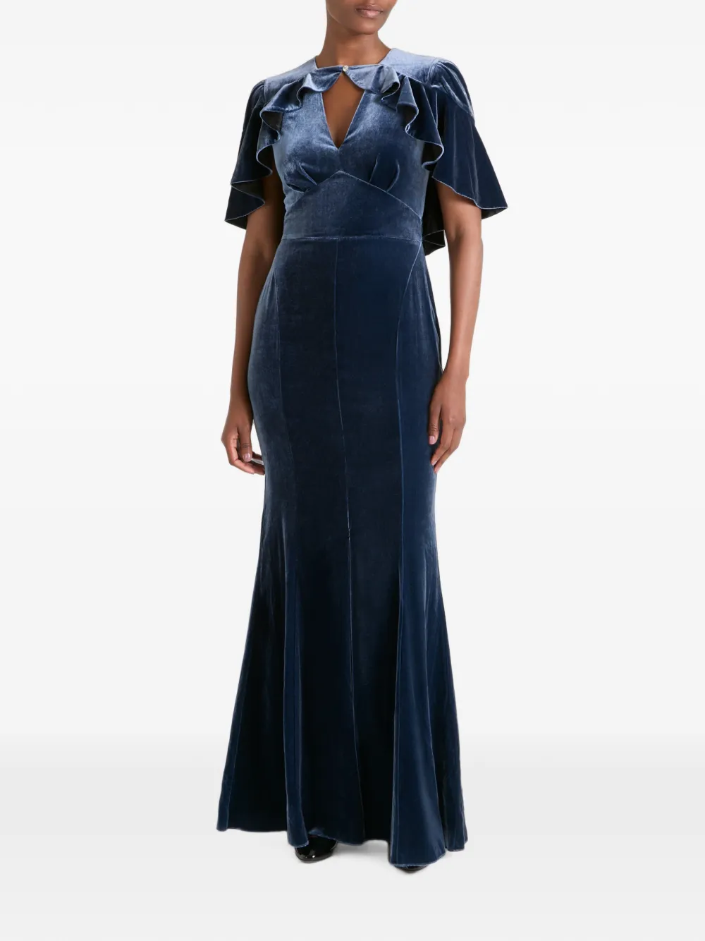 Temperley London Ashcombe maxi-dress Blauw