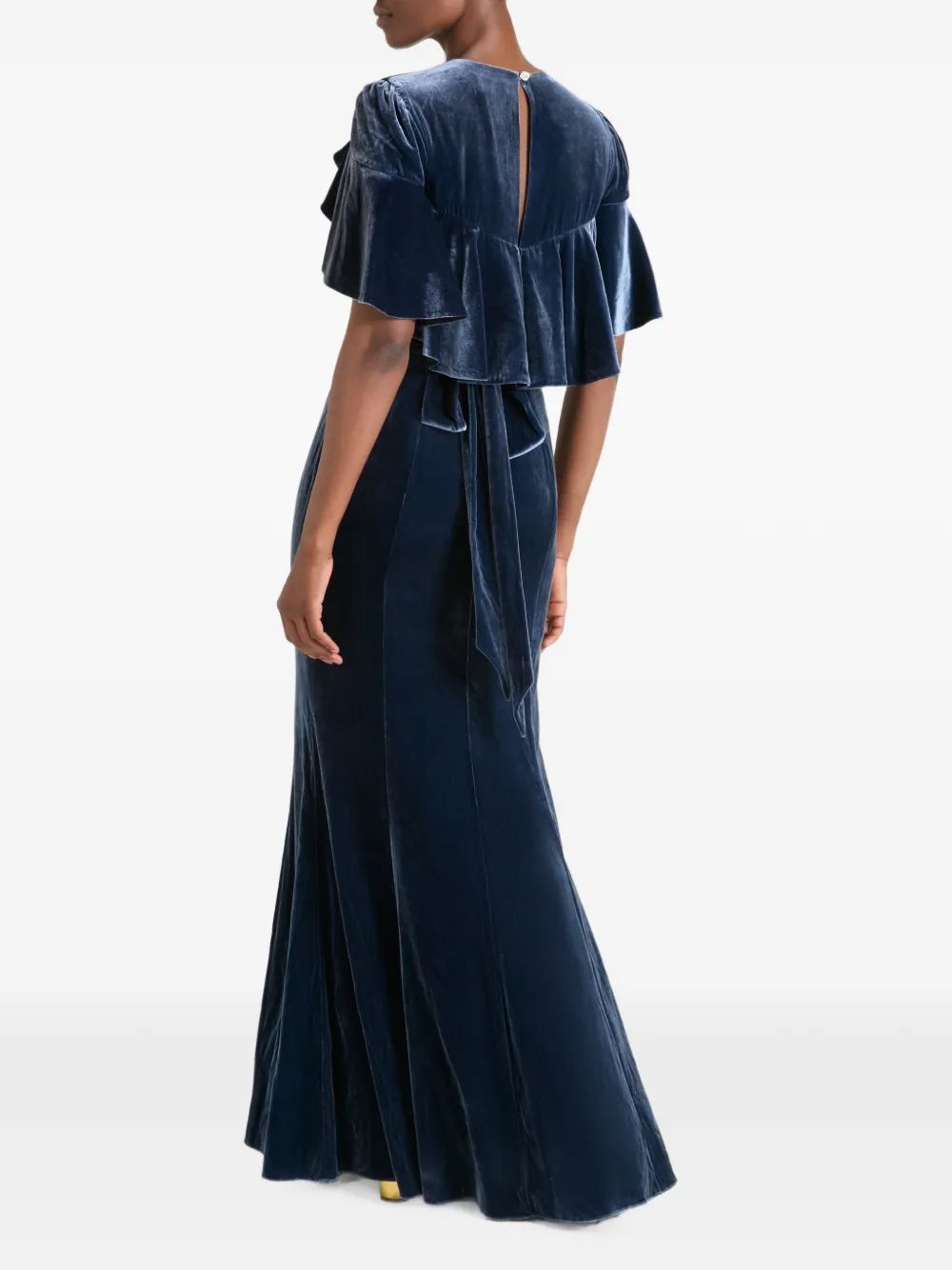 Temperley London Ashcombe maxi-dress Blauw