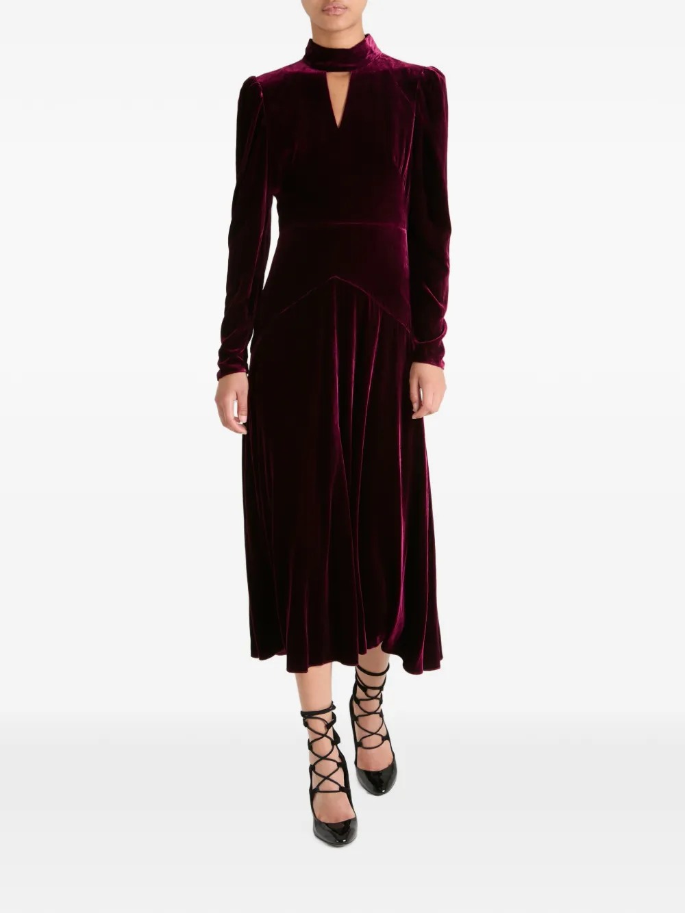 Temperley London Clarice midi-jurk Paars