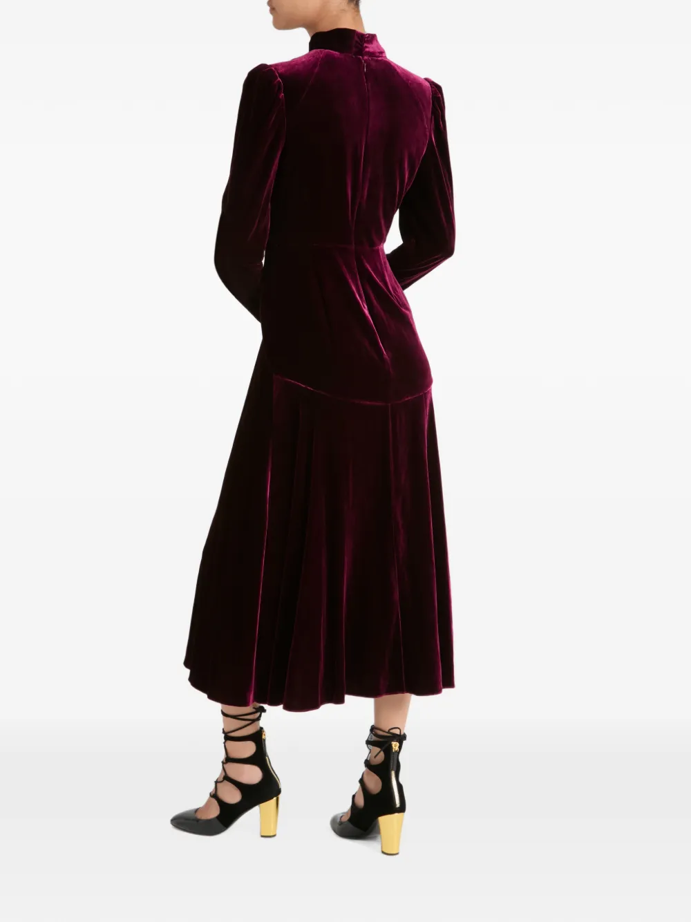 Temperley London Clarice midi-jurk Paars
