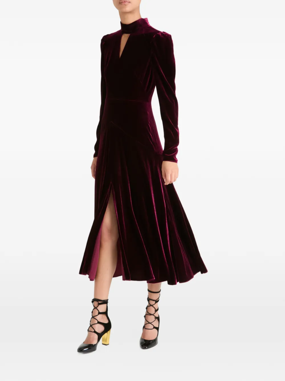 Temperley London Clarice midi-jurk Paars