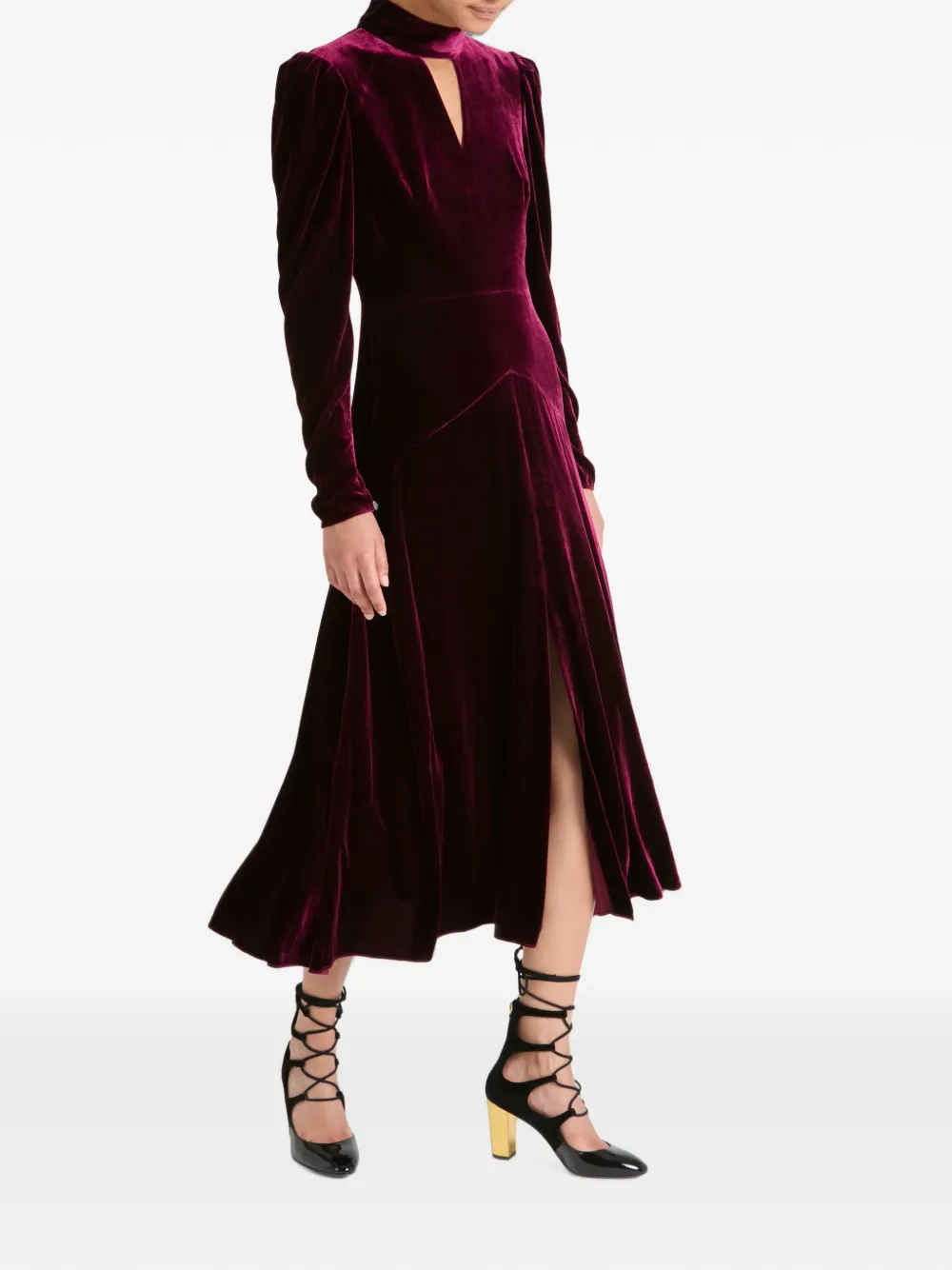 Temperley London Clarice midi-jurk Paars