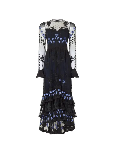Temperley London Florette floral-embroidered midi dress