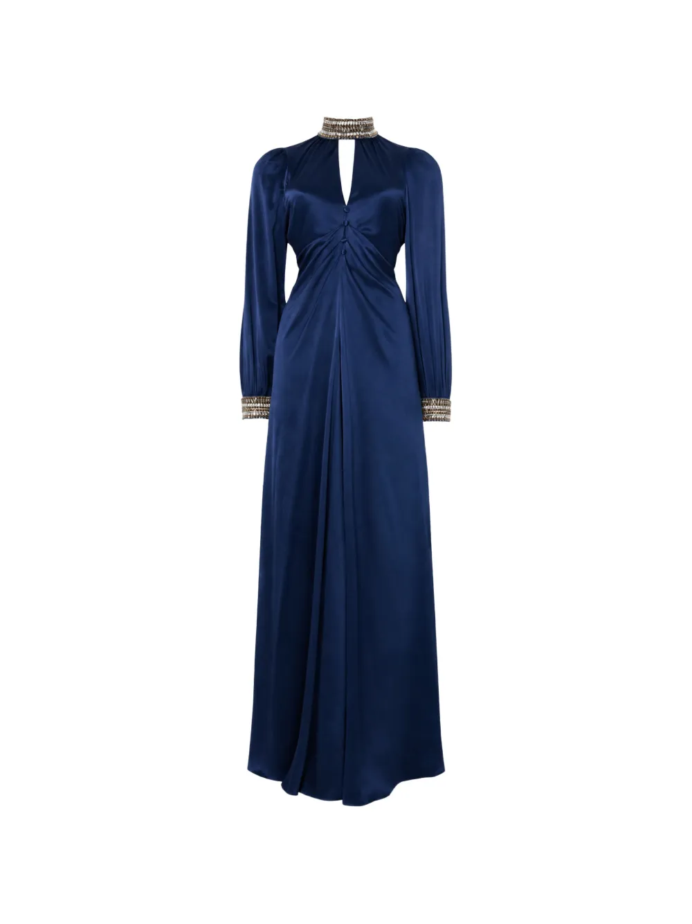 Temperley London Beatrice crystal-embellished silk maxi dress