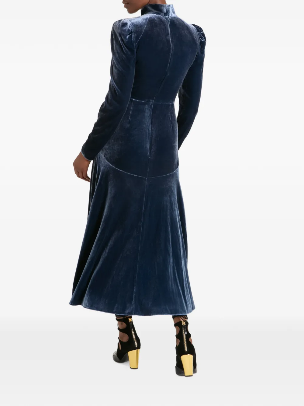 Temperley London Clarice midi-jurk Blauw