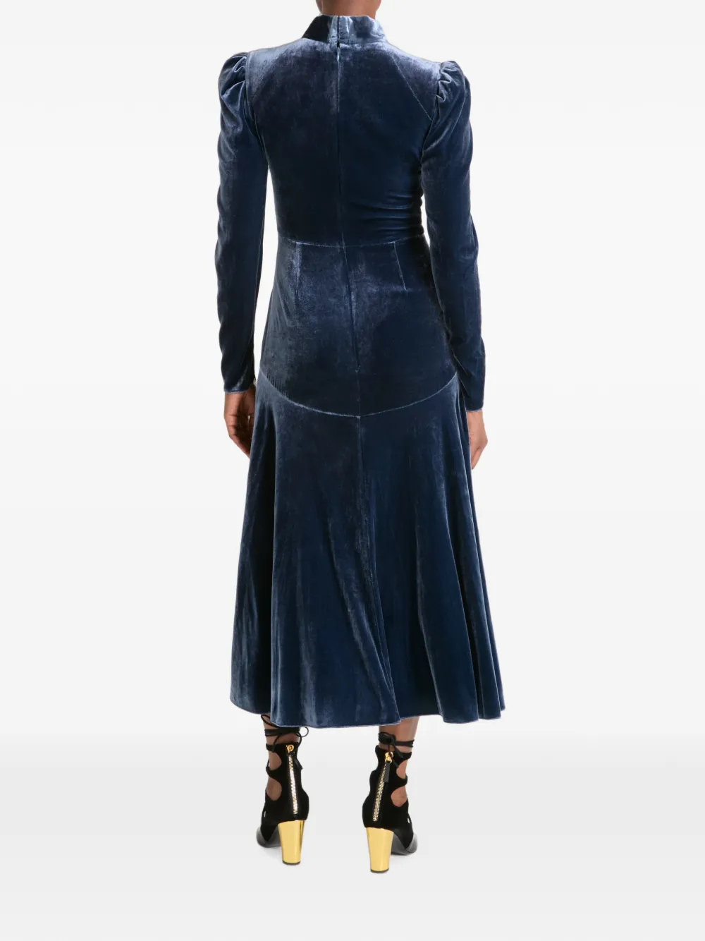 Temperley London Clarice midi-jurk Blauw