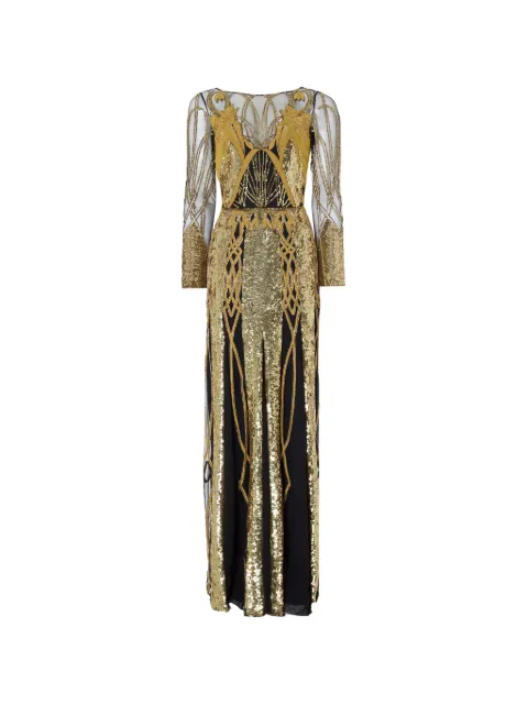 Temperley London Perseus Tattoo sequin-embellished dress