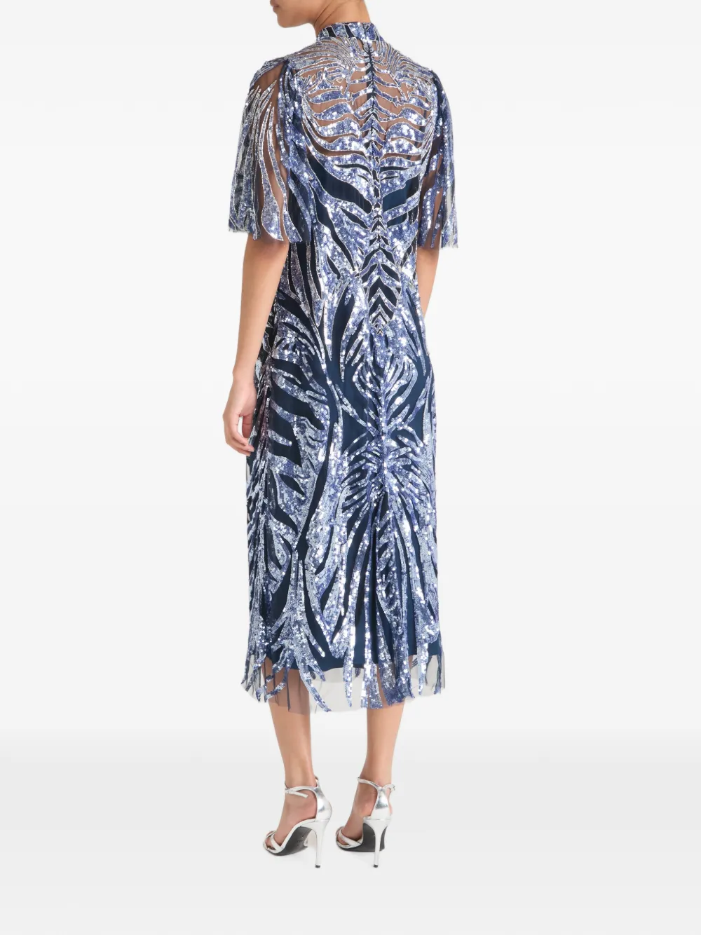 Temperley London Ambrose midi-jurk verfraaid met pailletten Blauw