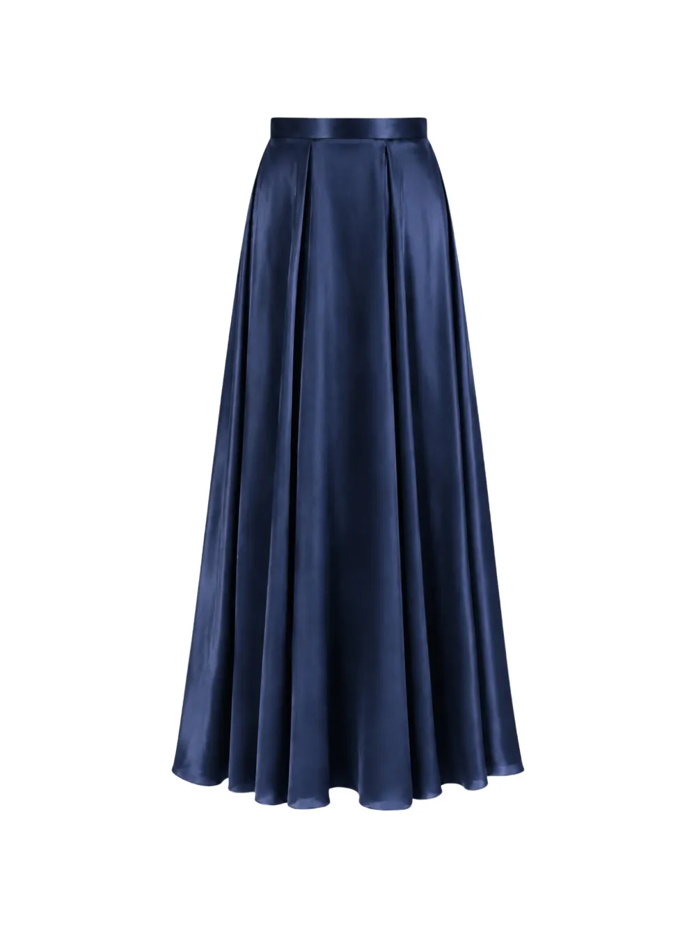Temperley London Amerie Pleated Maxi Skirt In Blue