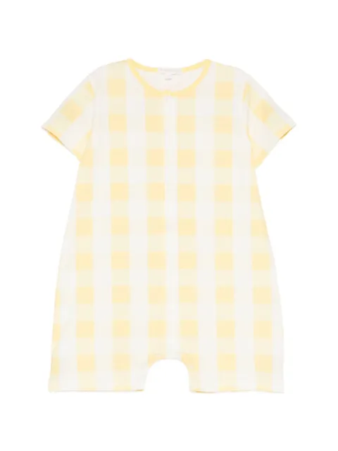 KINDRED gingham-print rompers