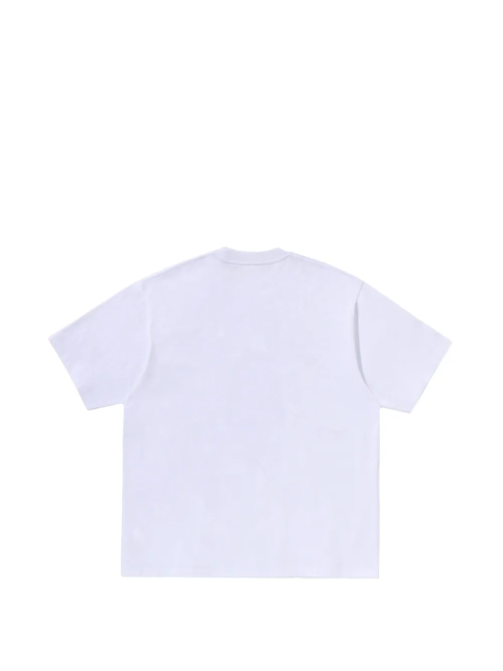 A BATHING APE Head T-shirt met logoprint Wit