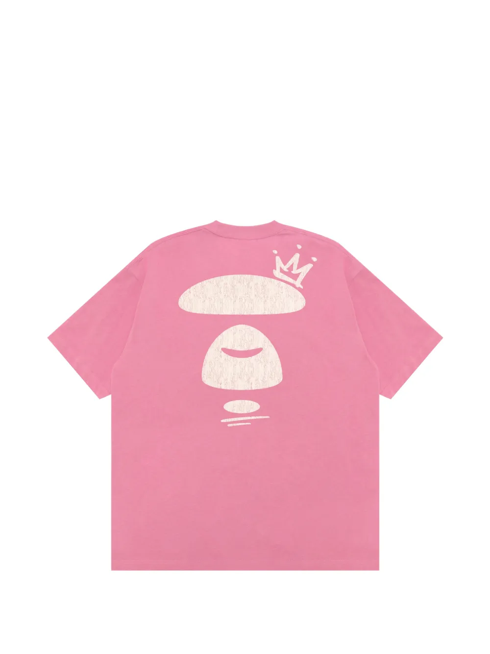 AAPE BY *A BATHING APE T-shirt met logoprint Roze