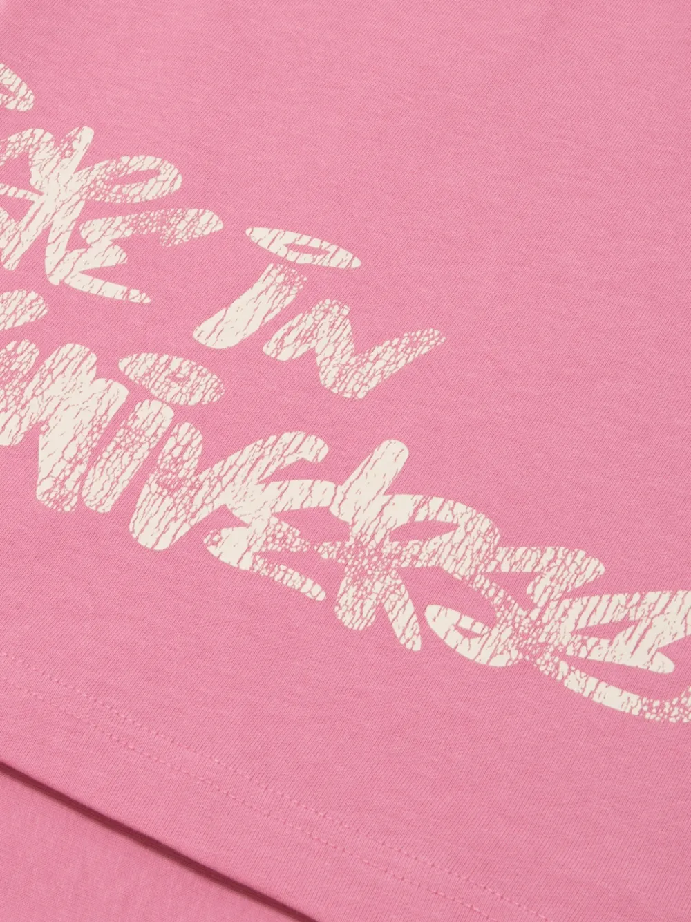 AAPE BY *A BATHING APE T-shirt met logoprint Roze