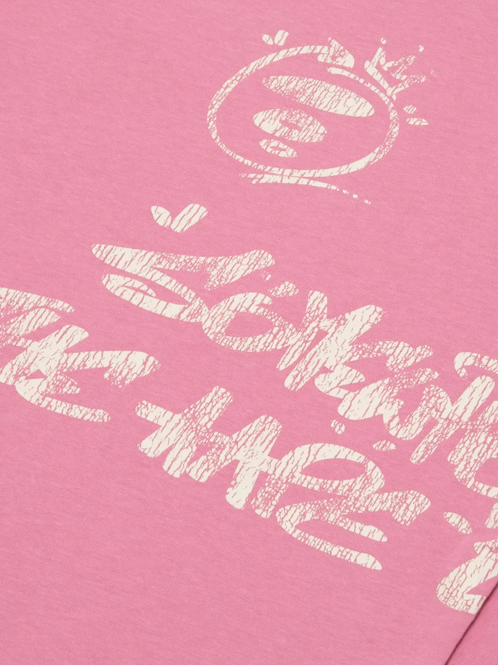 AAPE BY *A BATHING APE T-shirt met logoprint Roze