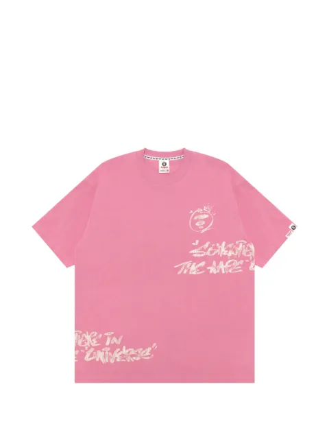 AAPE BY *A BATHING APE® playera con logo estampado