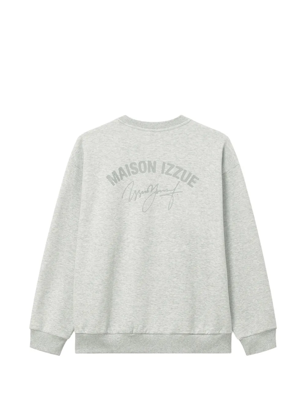 izzue Sweater met logopatch Grijs
