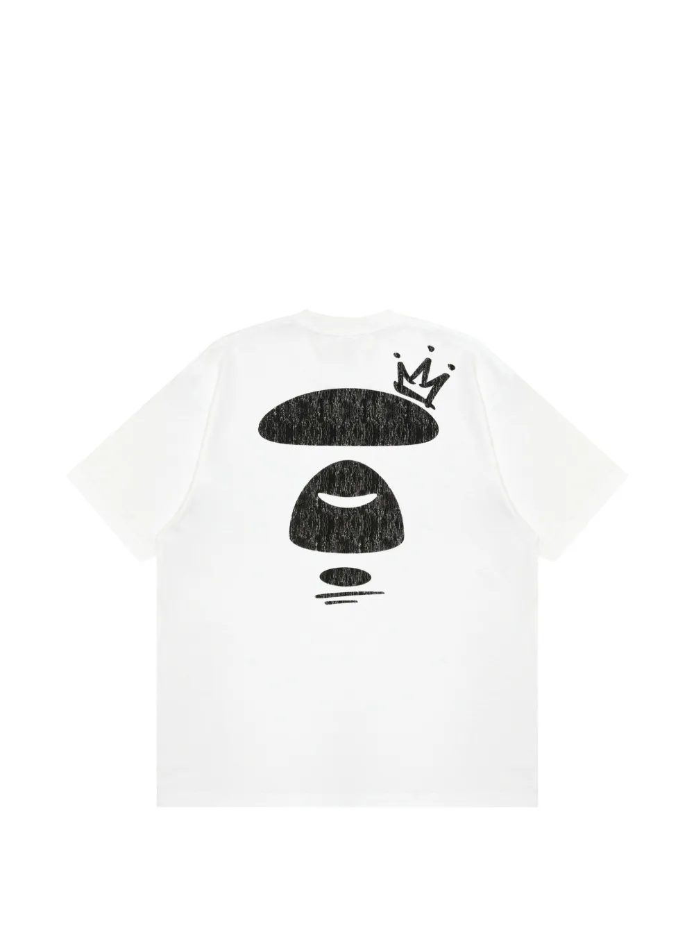 AAPE BY *A BATHING APE T-shirt met Moonface-print Wit
