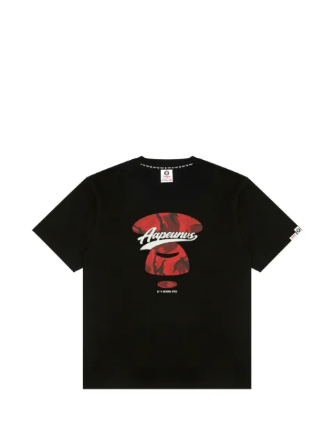 AAPE BY *A BATHING APE® camouflage-print logo-print T-shirt