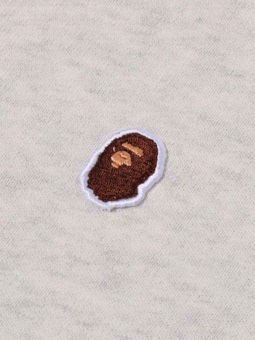A BATHING APE Hoodie met rits Grijs