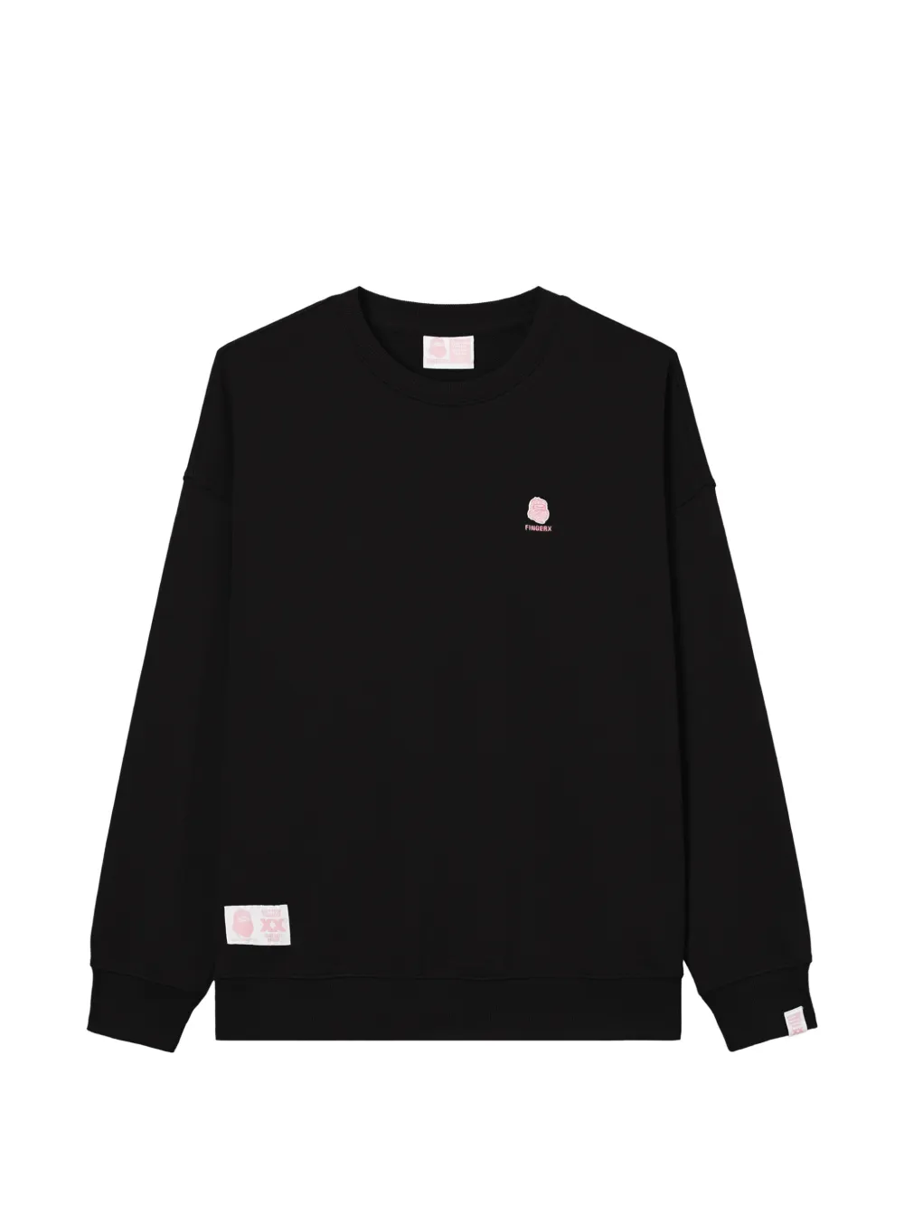 FINGERCROXX logo-embroidered top