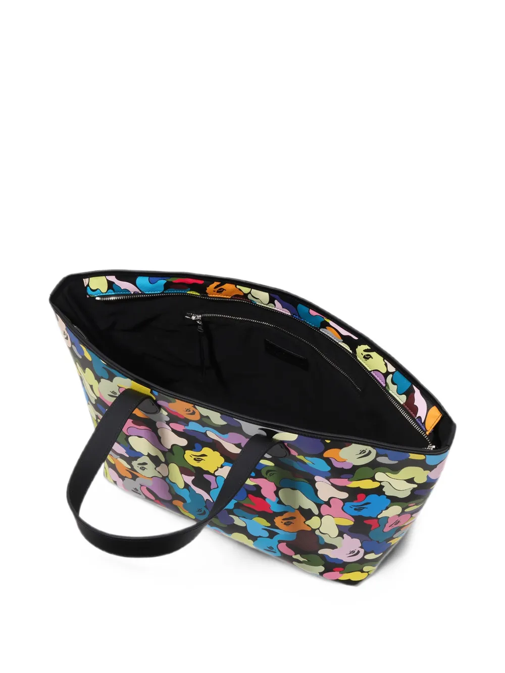 A BATHING APE Shopper met camouflageprint Zwart