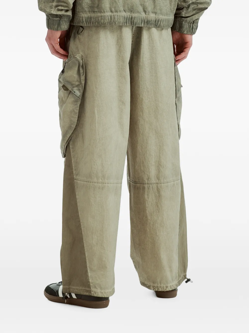 FIVE CM Cargo broek met vlakken Groen