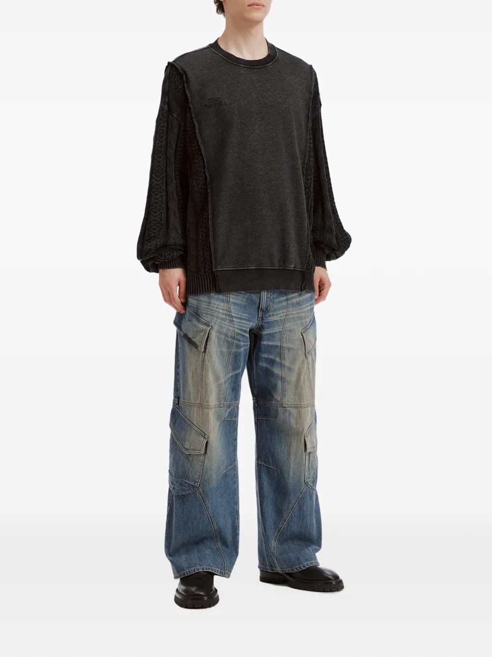 FIVE CM Kabelgebreide sweater Zwart