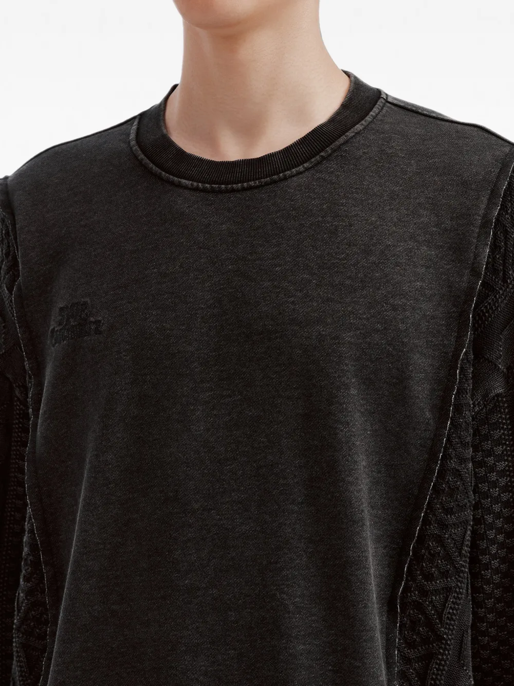 FIVE CM Kabelgebreide sweater Zwart