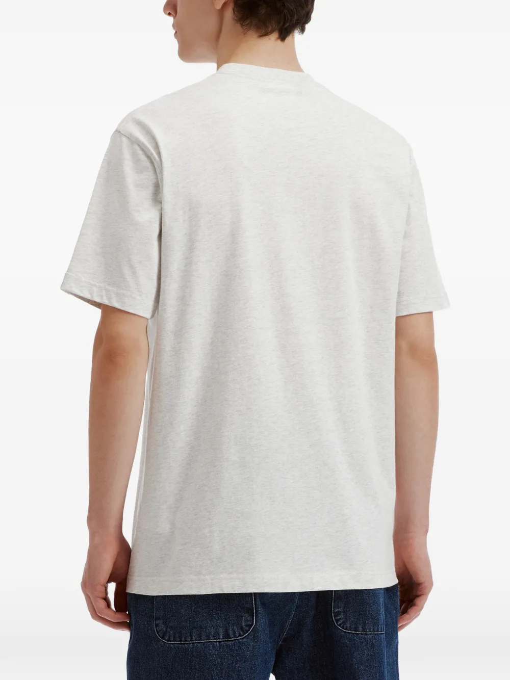 FINGERCROXX T-shirt met geborduurd logo Grijs
