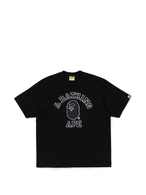 A BATHING APE® logo-print cotton T-shirt