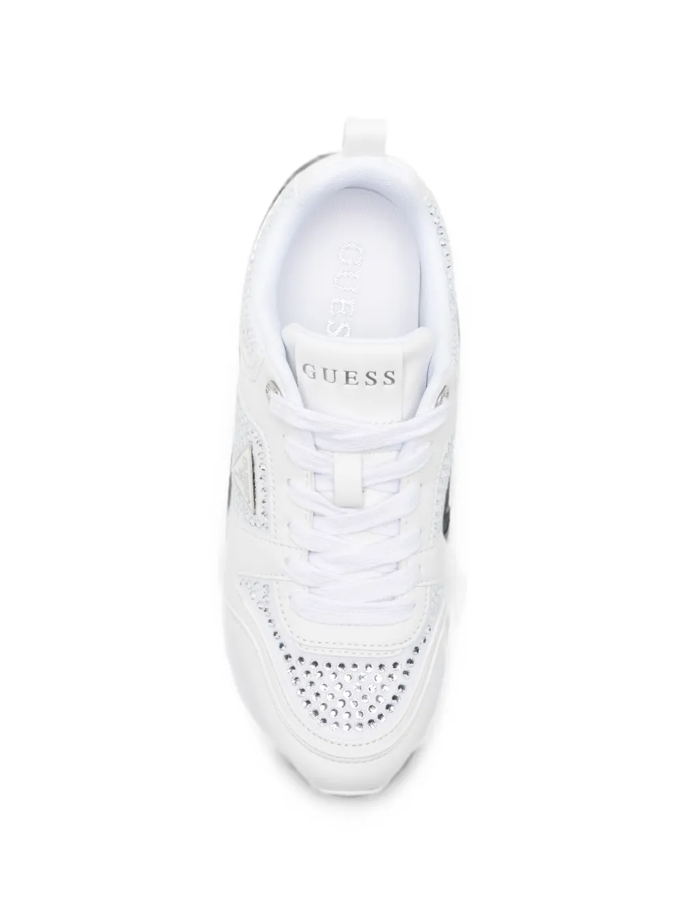 GUESS USA crystal-embellished sneakers Wit