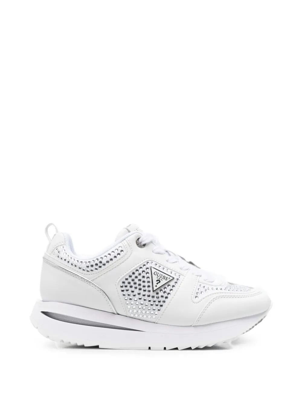 GUESS USA crystal-embellished sneakers Wit