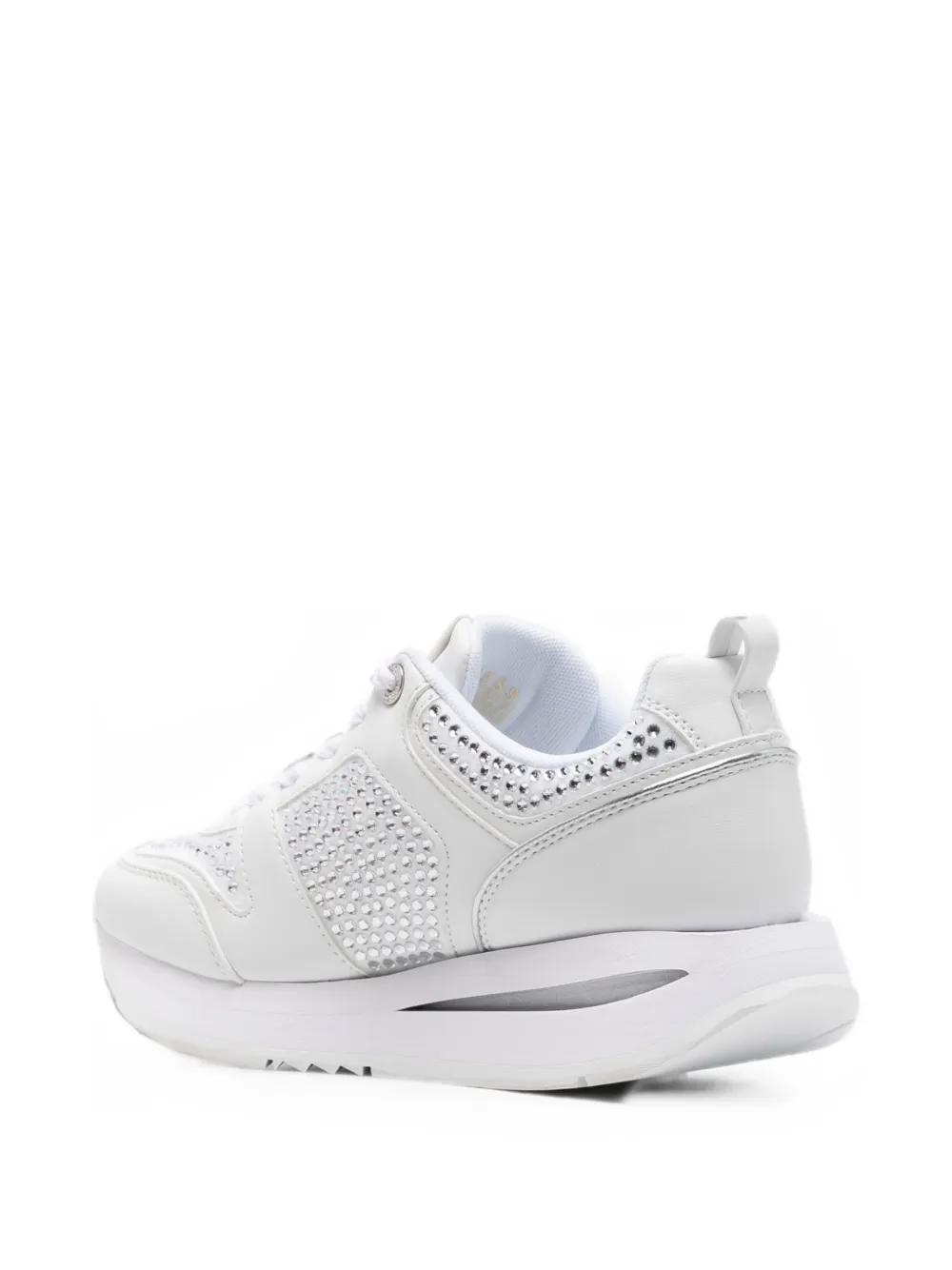 GUESS USA crystal-embellished sneakers Wit