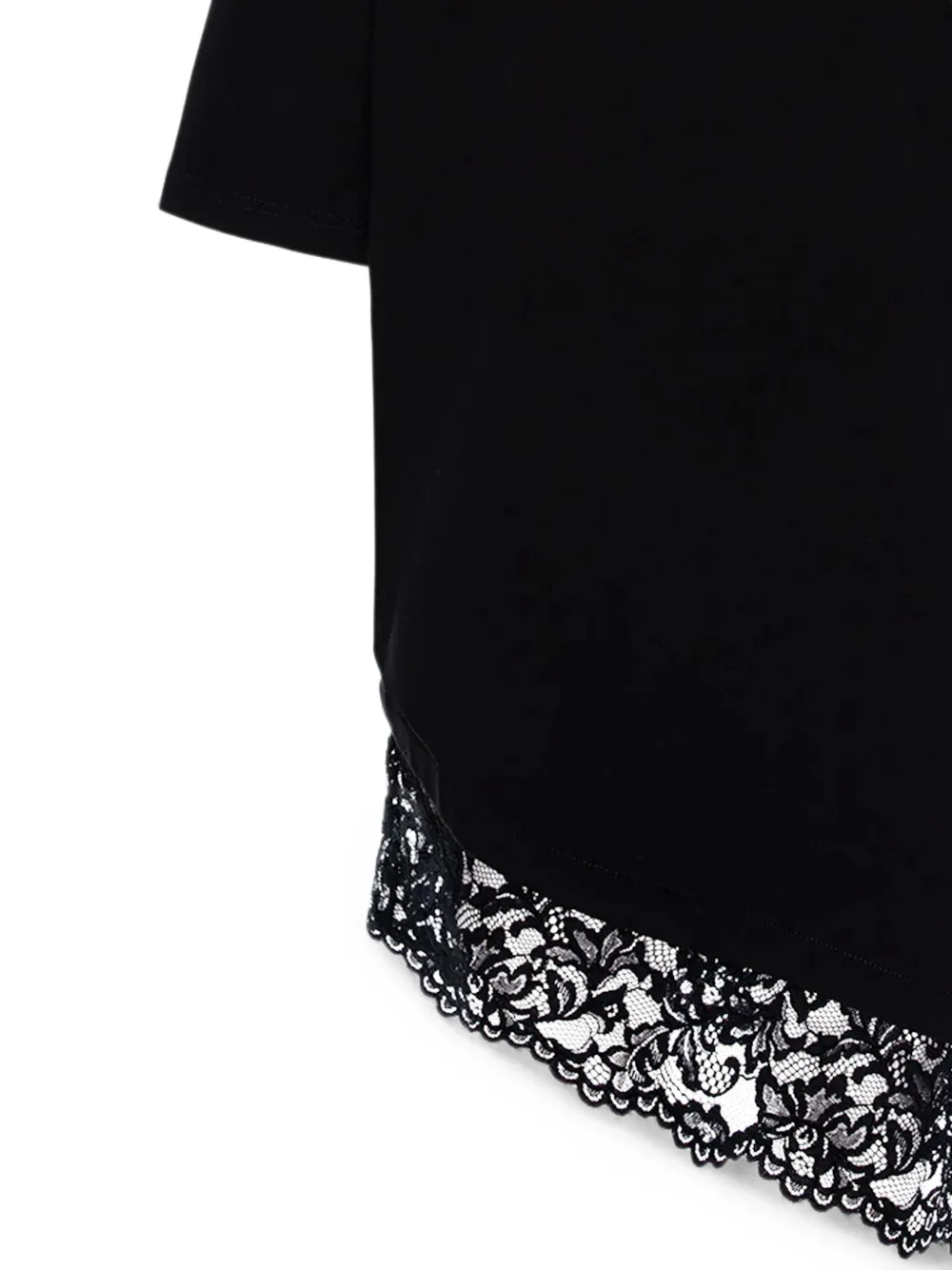 HAMZA Japan V2 mini-jurk met kanten afwerking Zwart