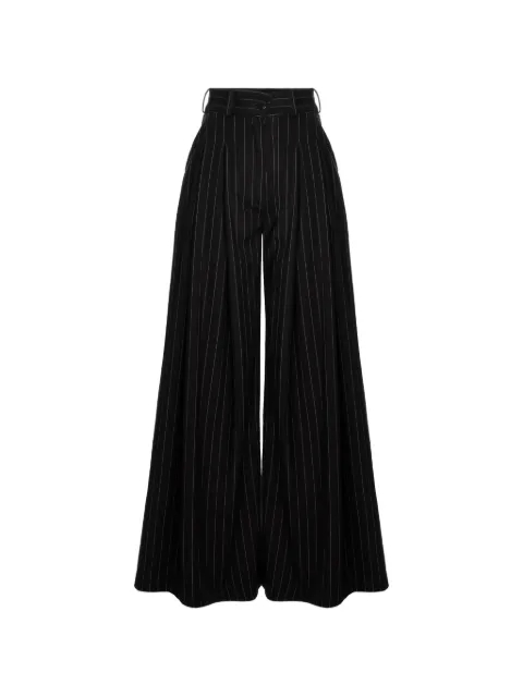 HAMZA Kimi striped wide-leg trousers