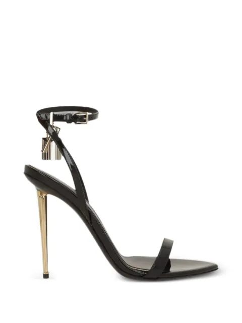 TOM FORD padlock-detail patent-leather sandals