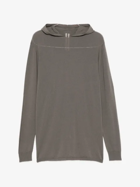 Rick Owens Oversized fine-knit hoodie