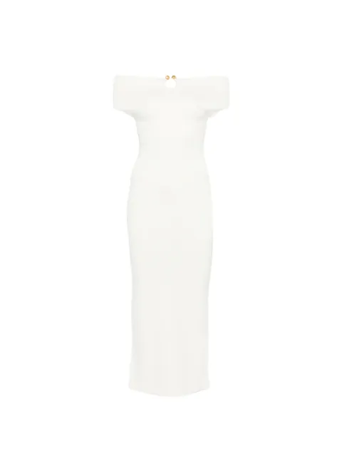 Alberta Ferretti vestido midi con hombros descubiertos