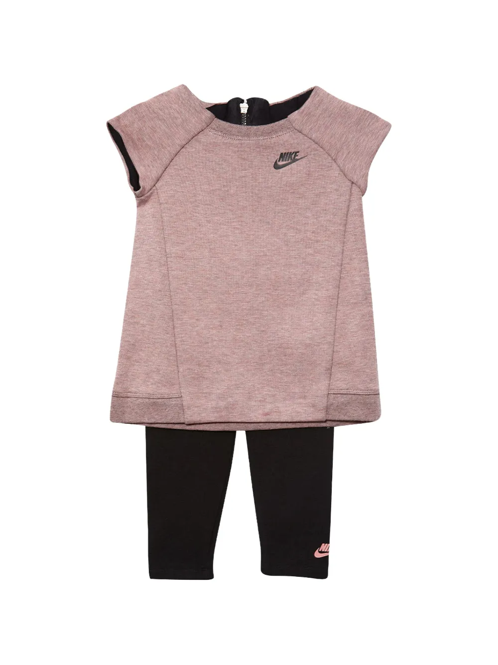 Nike Kids Set T-shirt e leggings in pile - Rosa