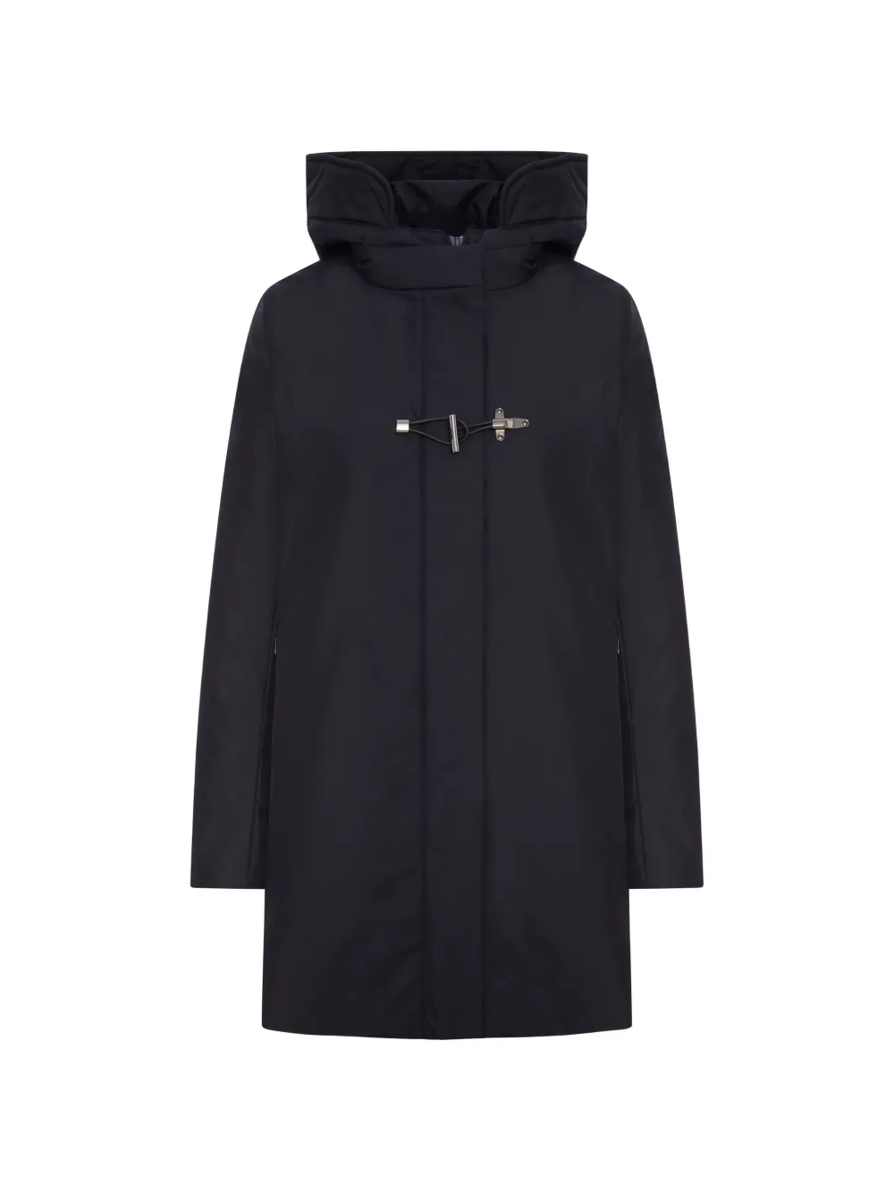 FAY ARCHIVE toggle-fastening hooded coat - Blu