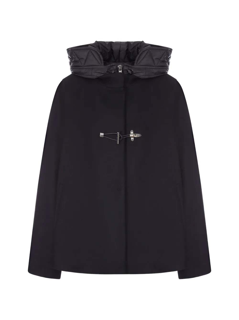 FAY ARCHIVE toggle-fastening hooded coat - Nero