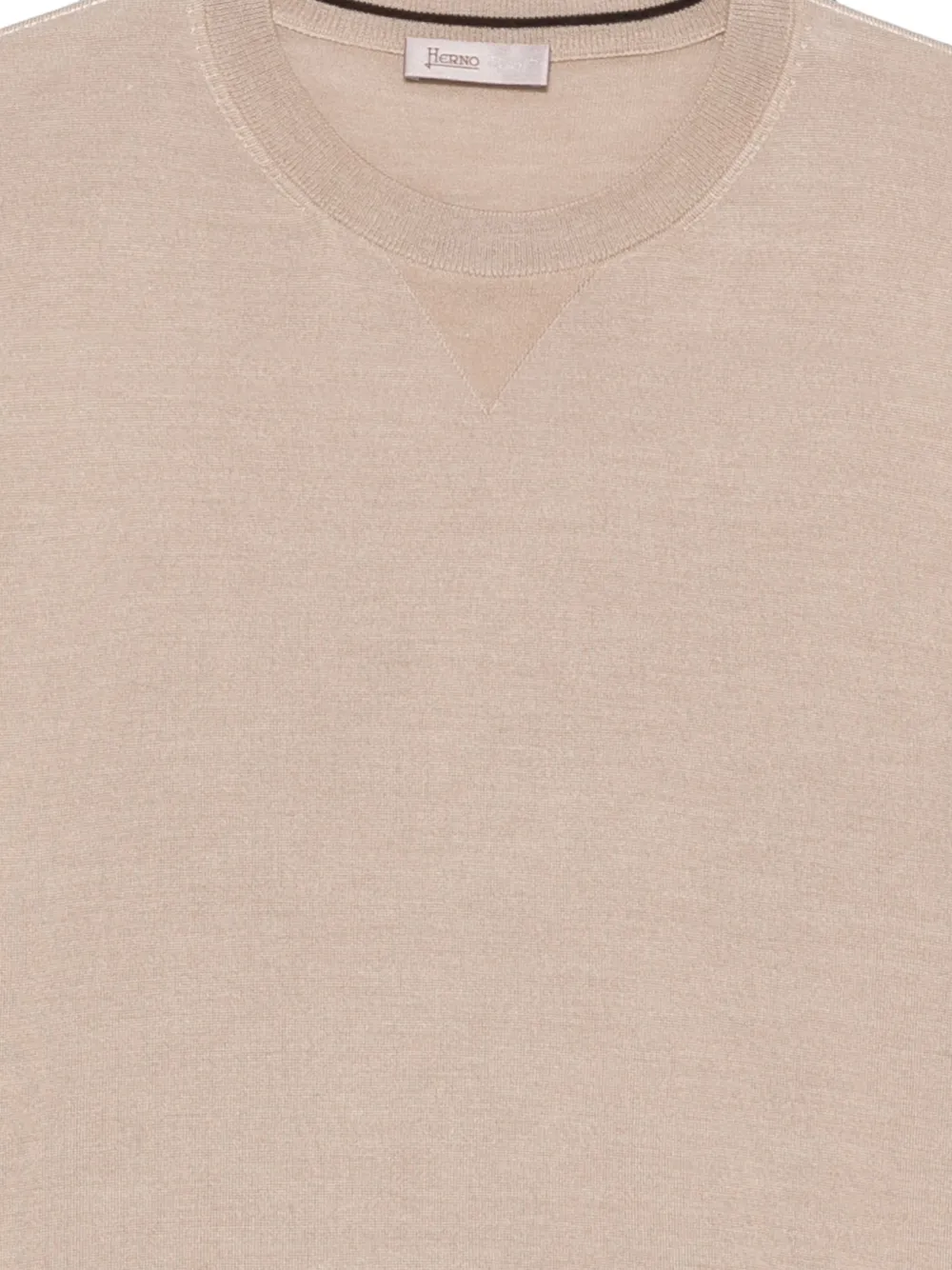 Herno Trui met ronde hals Beige