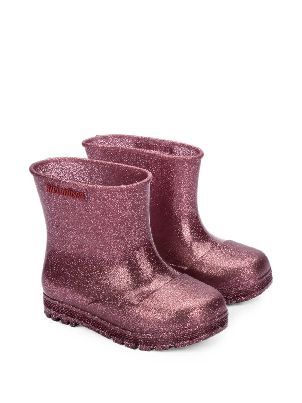 Mini Melissa Enkellaarzen met glitter Roze