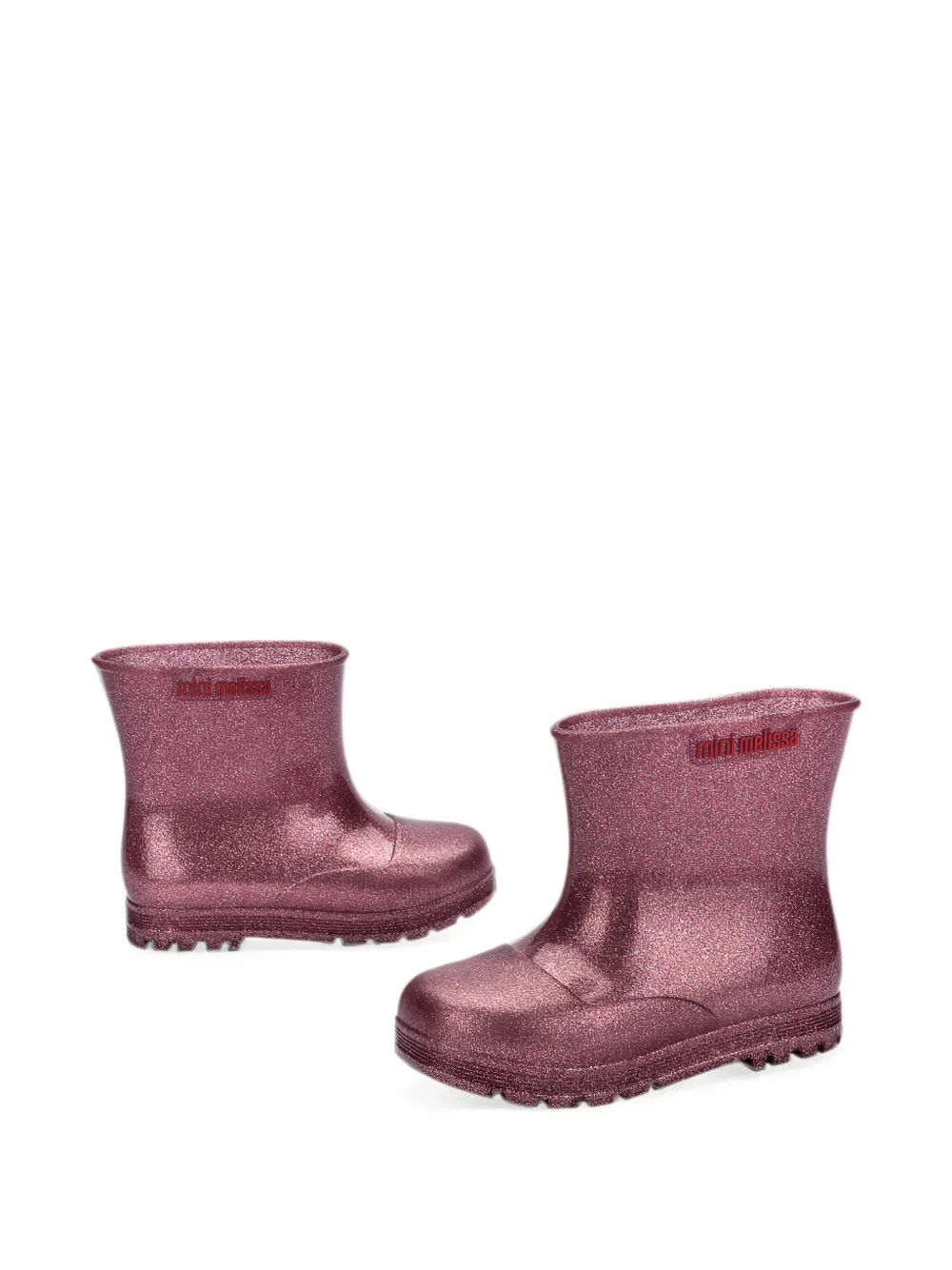 Mini Melissa Enkellaarzen met glitter Roze